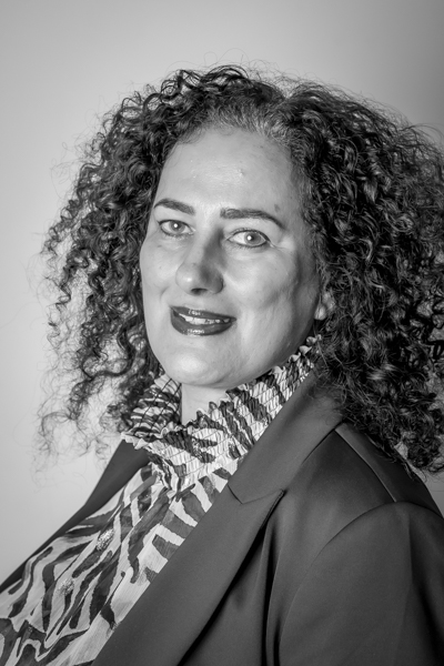 Rachida tijdens stemacteren